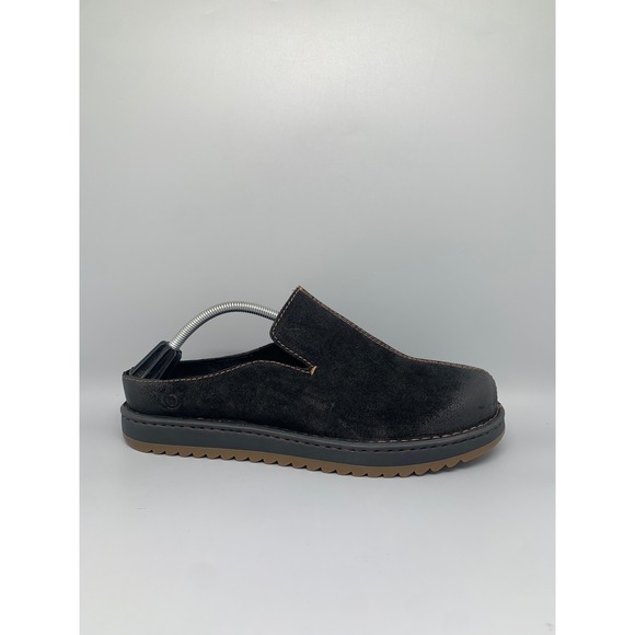 Born Jude BM0009409 Black Suede Leather Slip-On Mules Men's Sz 11 NEW - Picture 5 of 10